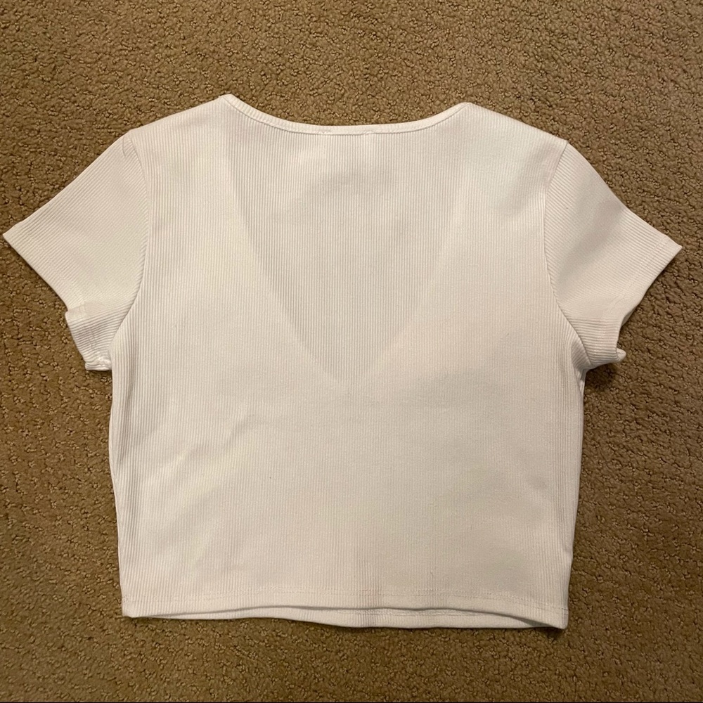 Princess Polly Cropped Ribbed Tee - Picture 2 of 4